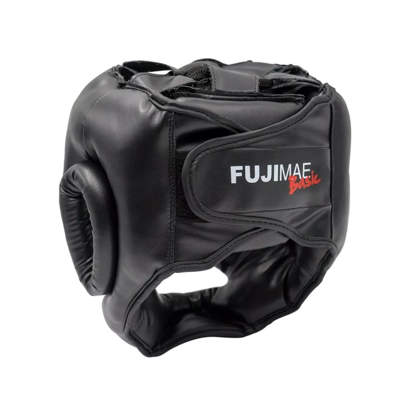 Czarny kask bokserski