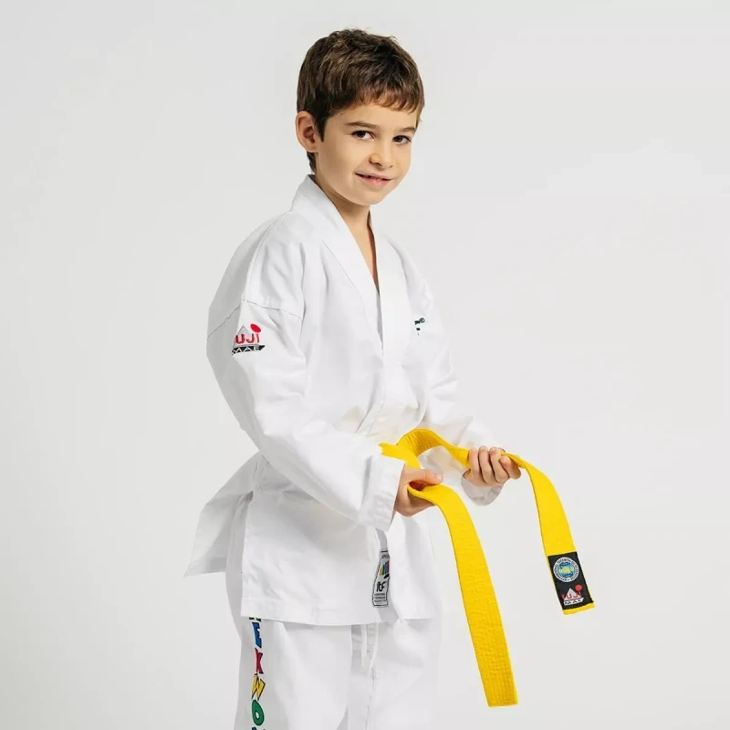 Pas Treningowy Taekwon-do ITF Fujimae Żółty - Zdobądź Swój Pas do Mistrzostwa!