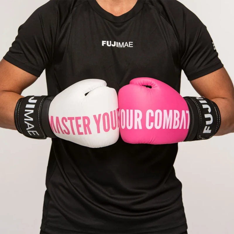 dwukolorowe rękawice bokserskie