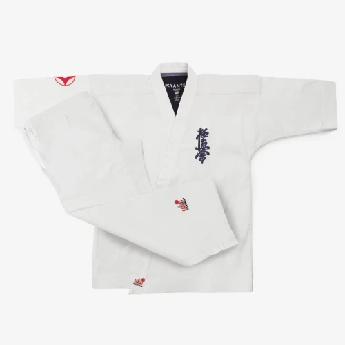 Karatega Kimono Karate Kyokushin białe Yantsu Kanku FUJIMAE